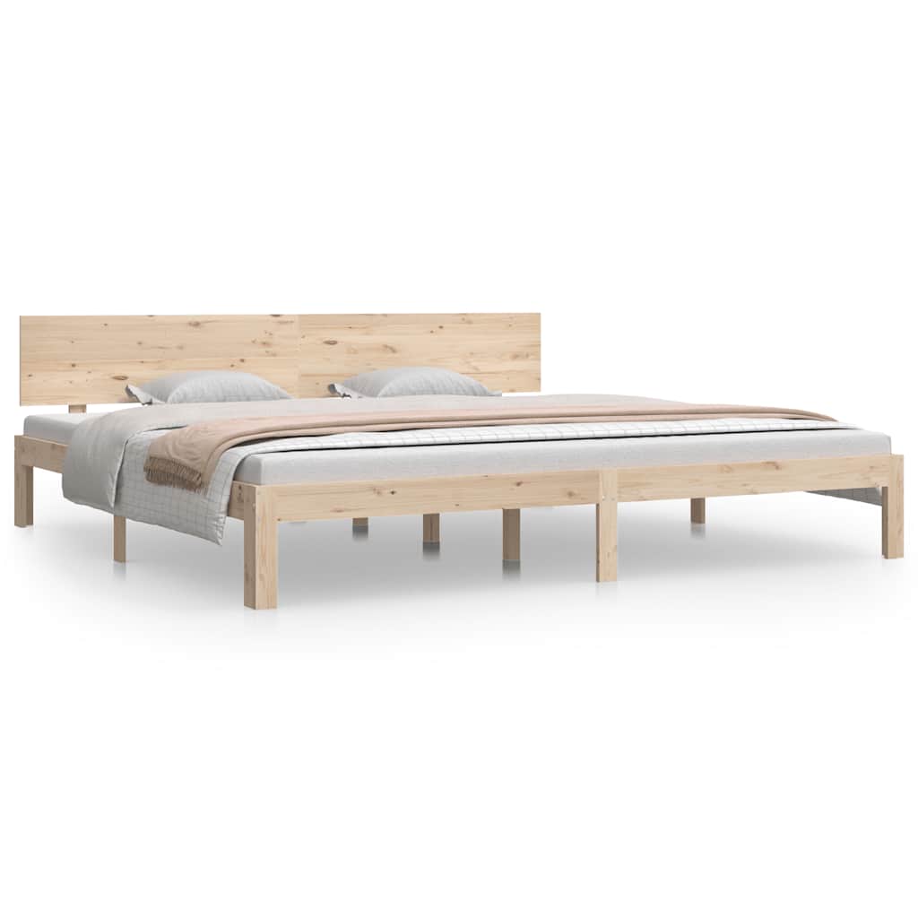 Bedframe massief grenenhout 200x200 cm is nu te koop bij PeponiXL, paradijselijk wonen!