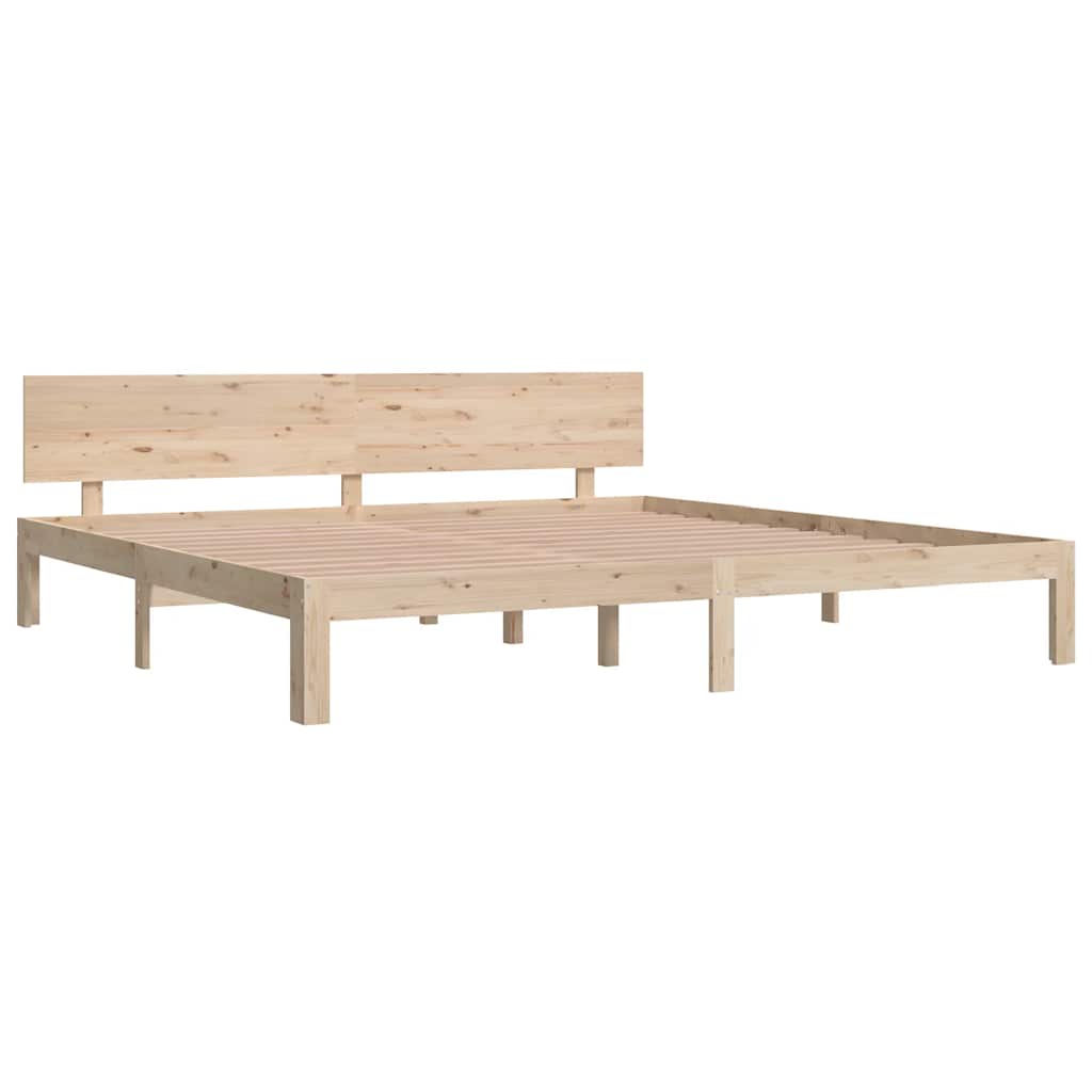 Bedframe massief grenenhout 200x200 cm is nu te koop bij PeponiXL, paradijselijk wonen!