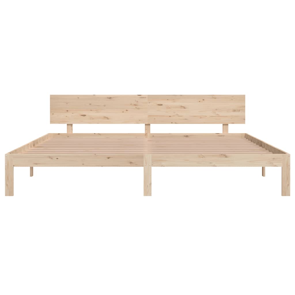 Bedframe massief grenenhout 200x200 cm is nu te koop bij PeponiXL, paradijselijk wonen!