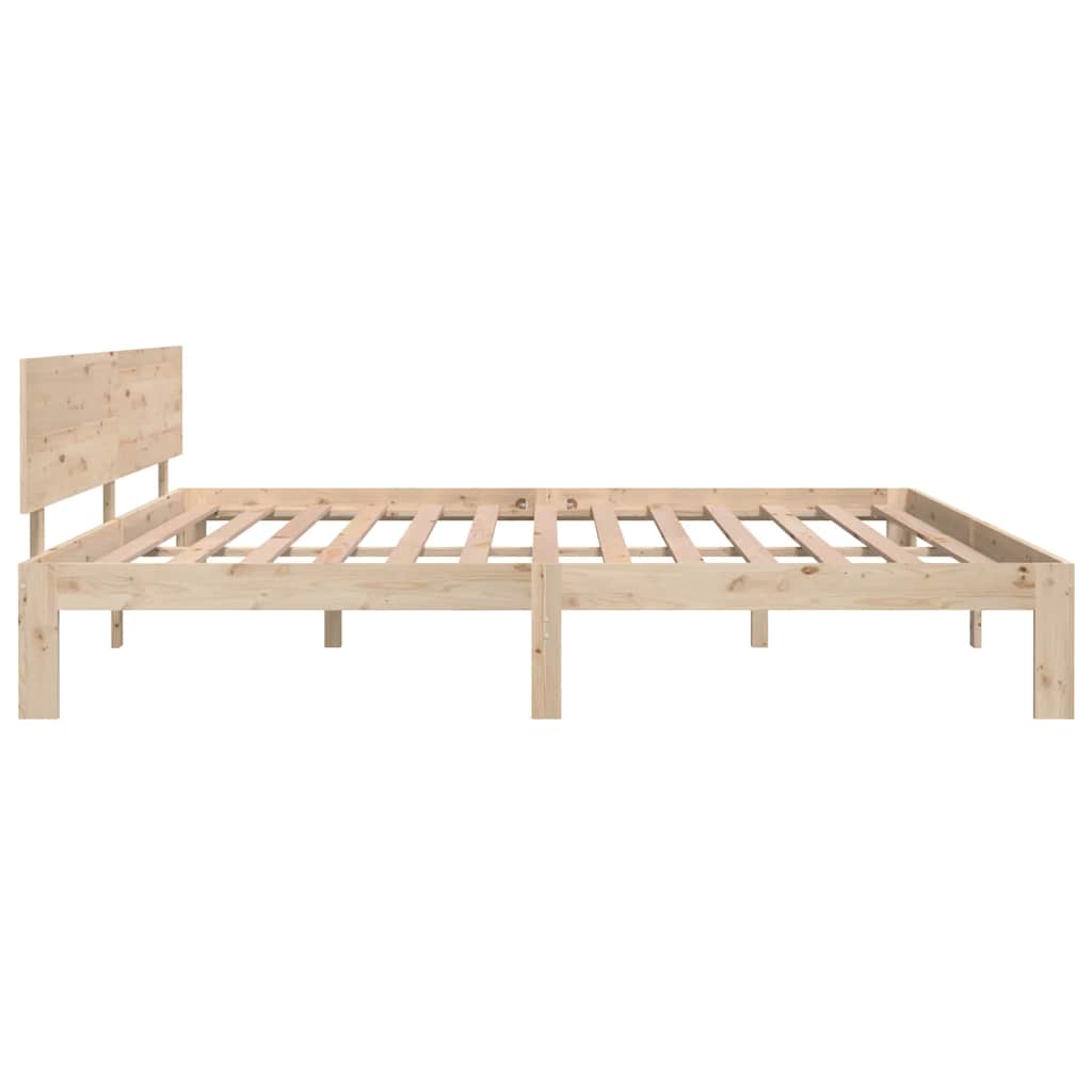 Bedframe massief grenenhout 200x200 cm is nu te koop bij PeponiXL, paradijselijk wonen!