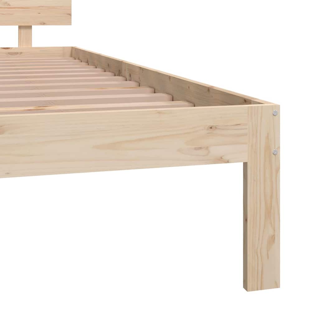 Bedframe massief grenenhout 200x200 cm is nu te koop bij PeponiXL, paradijselijk wonen!