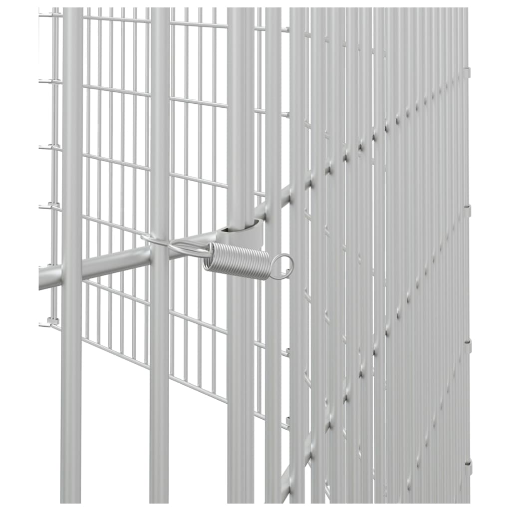 Dierenverblijf 12 panelen 54x60 cm gegalvaniseerd ijzer is nu te koop bij PeponiXL, paradijselijk wonen!