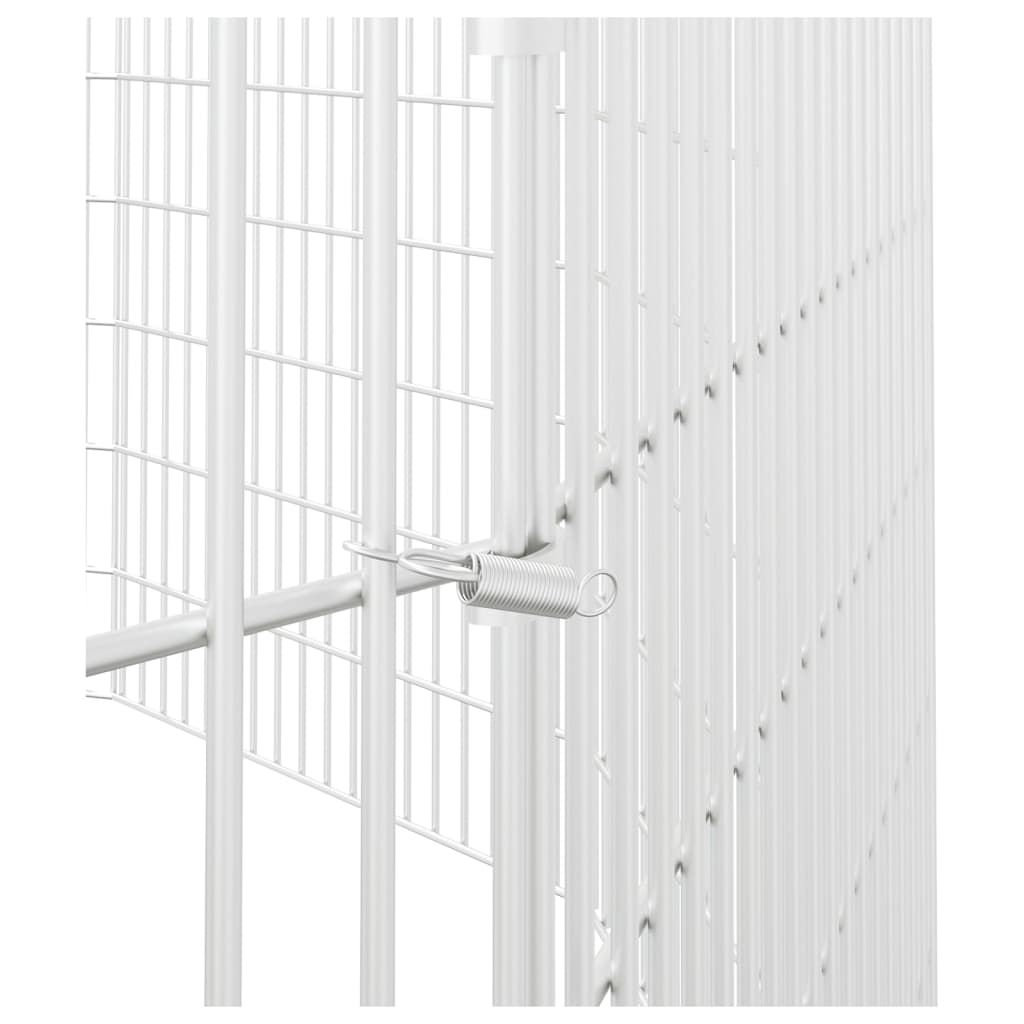 Dierenverblijf 12 panelen 54x80 cm gegalvaniseerd ijzer is nu te koop bij PeponiXL, paradijselijk wonen!