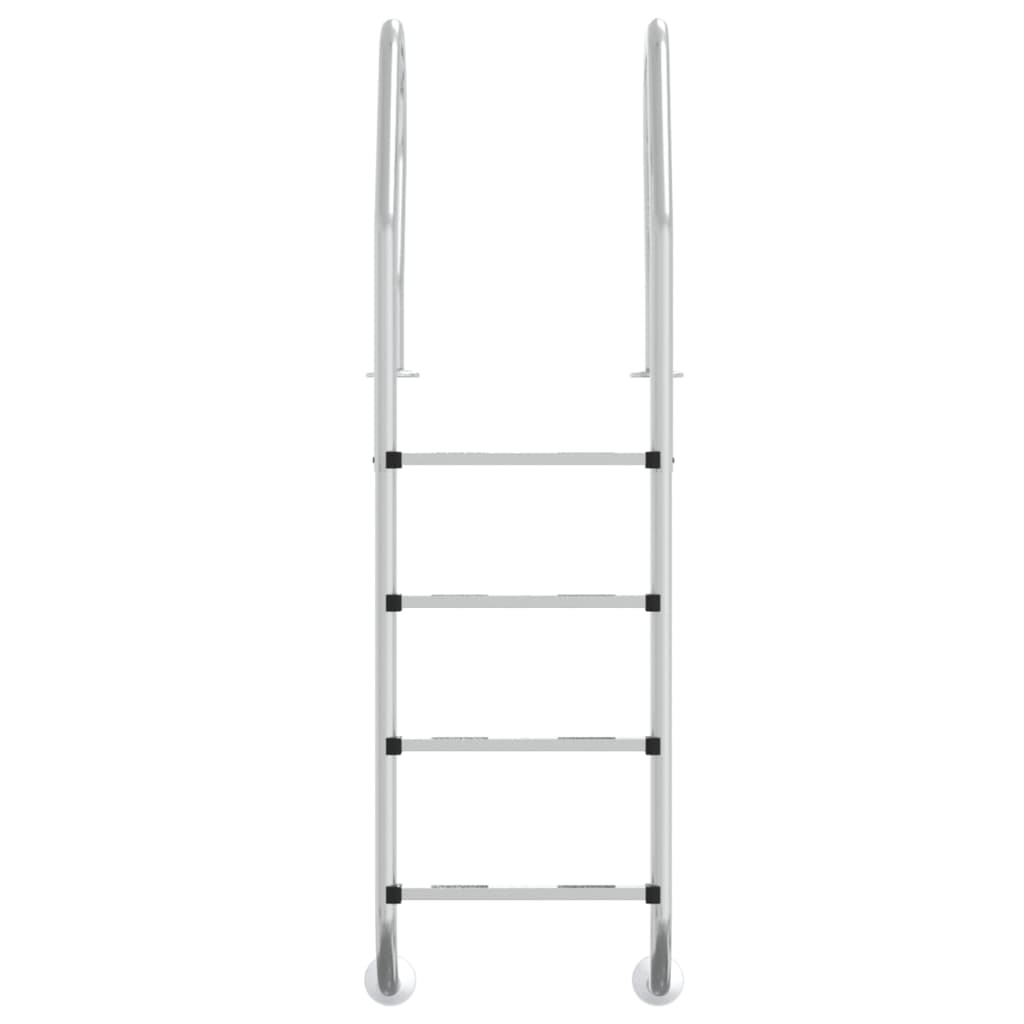 Zwembadladder 54x38x184,5 cm 304 roestvrij staal is nu te koop bij PeponiXL, paradijselijk wonen!