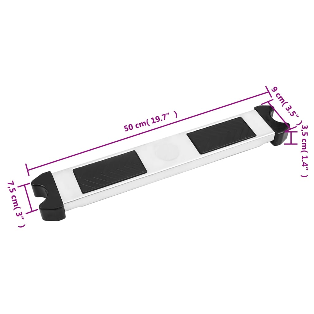 Zwembadladder losse trede 50x9x3,5 cm 304 roestvrij staal is nu te koop bij PeponiXL, paradijselijk wonen!