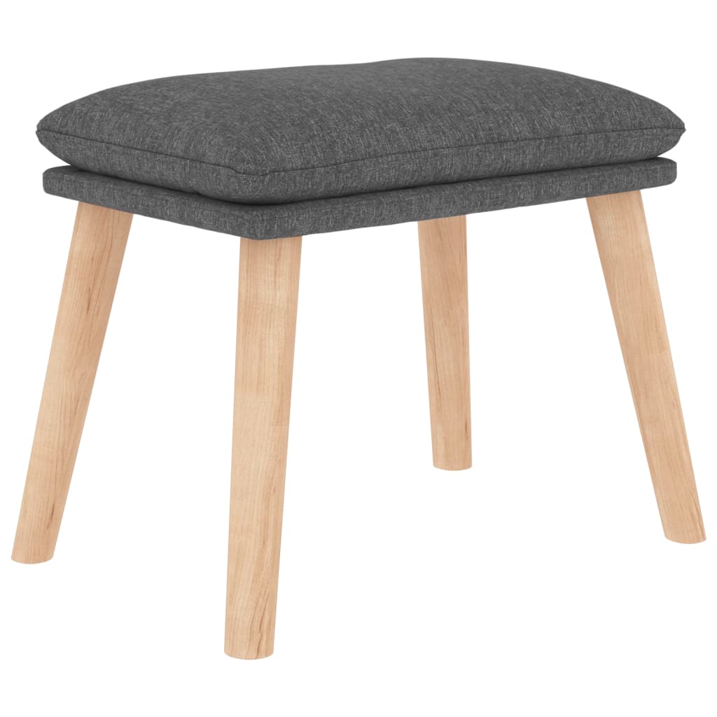 Relaxstoel met voetenbank stof lichtgrijs is nu te koop bij PeponiXL, paradijselijk wonen!