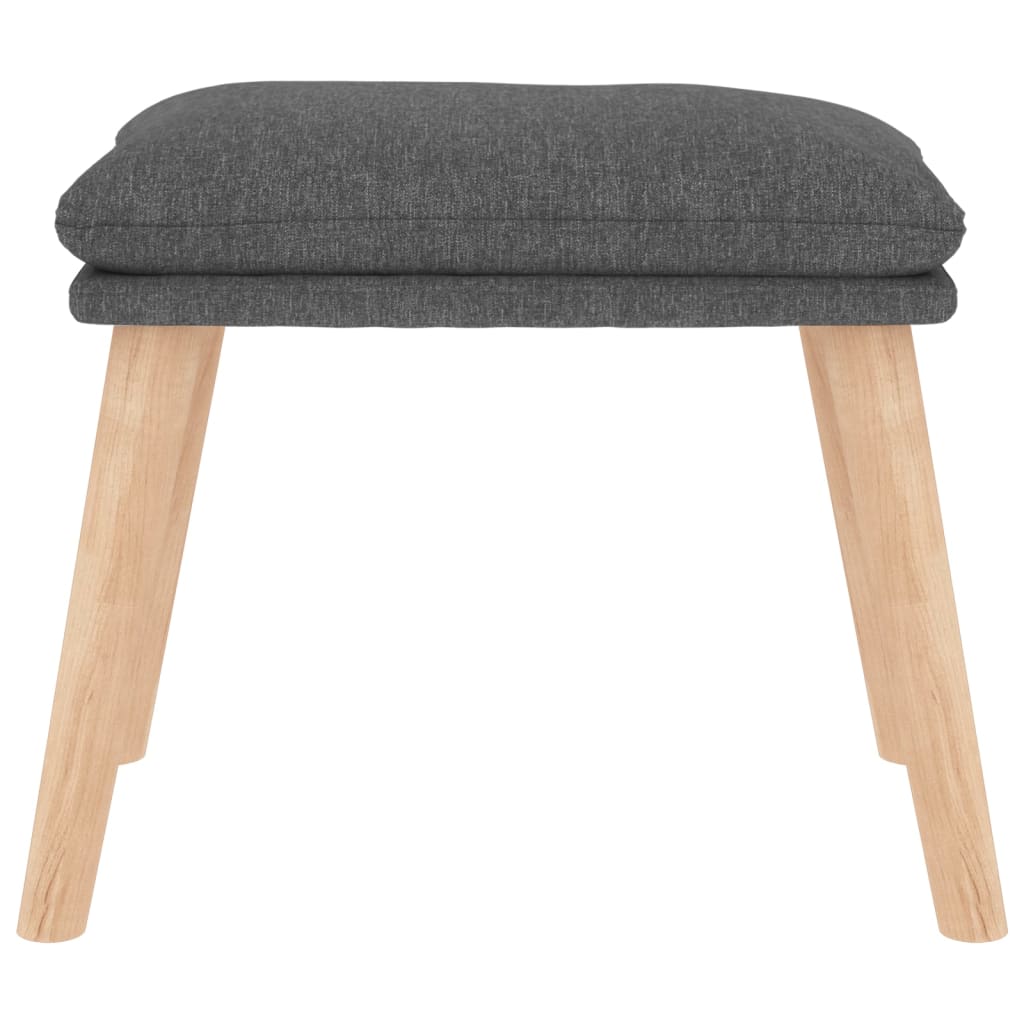 Relaxstoel met voetenbank stof lichtgrijs is nu te koop bij PeponiXL, paradijselijk wonen!