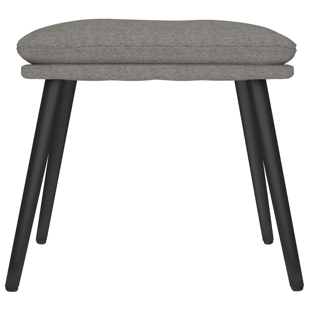 Relaxstoel met voetenbank stof lichtgrijs is nu te koop bij PeponiXL, paradijselijk wonen!