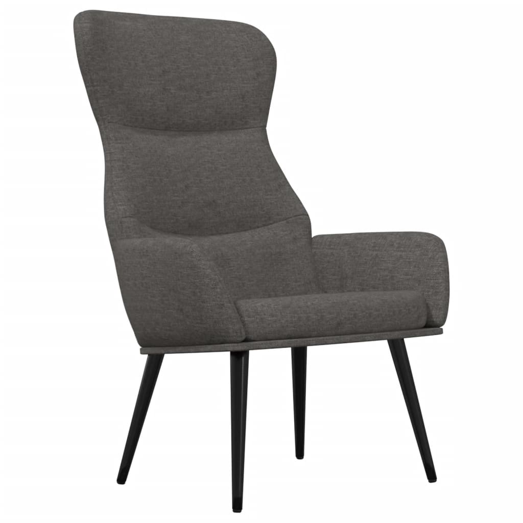 Relaxstoel met voetenbank stof donkergrijs is nu te koop bij PeponiXL, paradijselijk wonen!