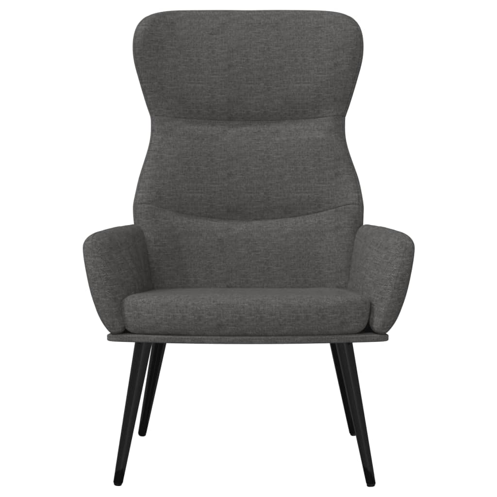 Relaxstoel met voetenbank stof donkergrijs is nu te koop bij PeponiXL, paradijselijk wonen!
