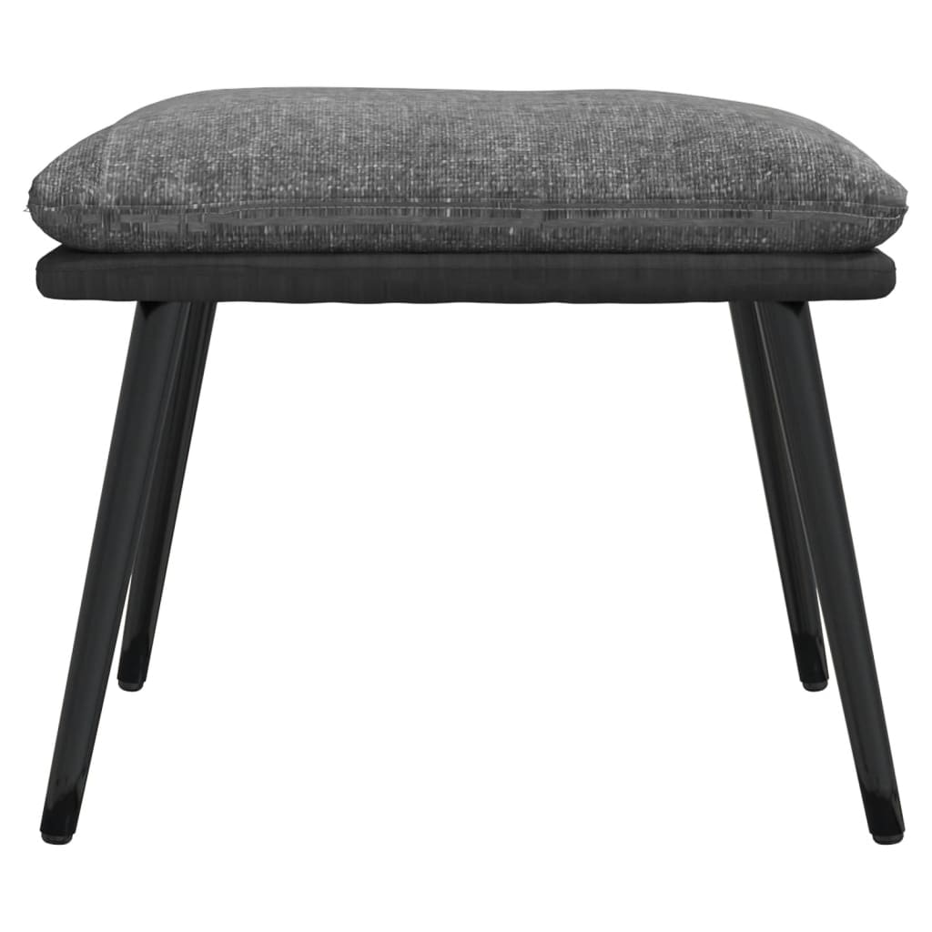 Relaxstoel met voetenbank stof en kunstleer lichtgrijs is nu te koop bij PeponiXL, paradijselijk wonen!