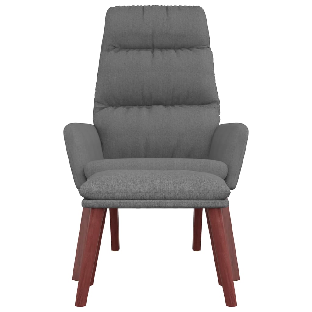 Relaxstoel met voetenbank stof lichtgrijs is nu te koop bij PeponiXL, paradijselijk wonen!