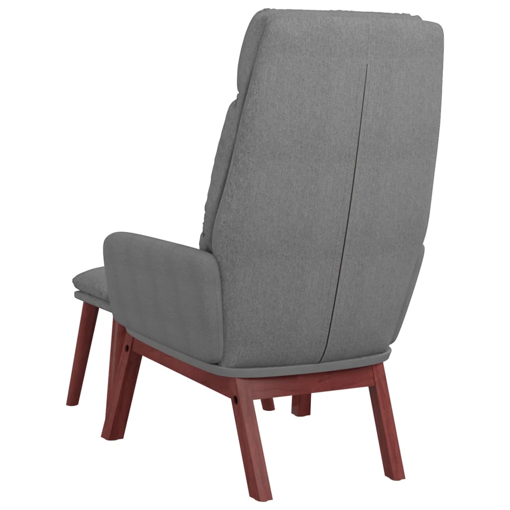 Relaxstoel met voetenbank stof lichtgrijs is nu te koop bij PeponiXL, paradijselijk wonen!