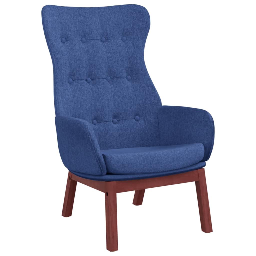 Relaxstoel met voetenbank stof blauw is nu te koop bij PeponiXL, paradijselijk wonen!