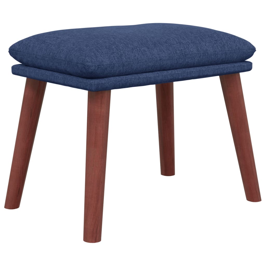 Relaxstoel met voetenbank stof blauw is nu te koop bij PeponiXL, paradijselijk wonen!