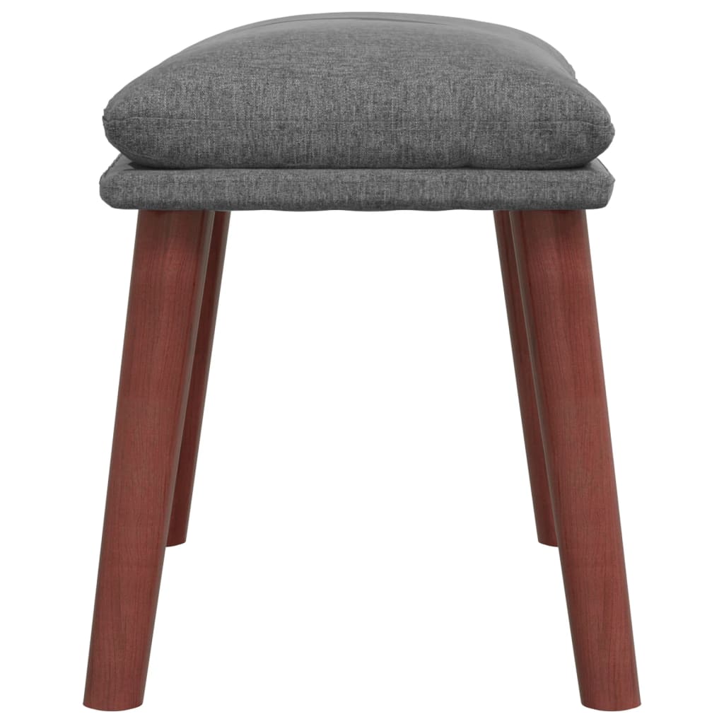 Relaxstoel met voetenbankje stof lichtgrijs is nu te koop bij PeponiXL, paradijselijk wonen!