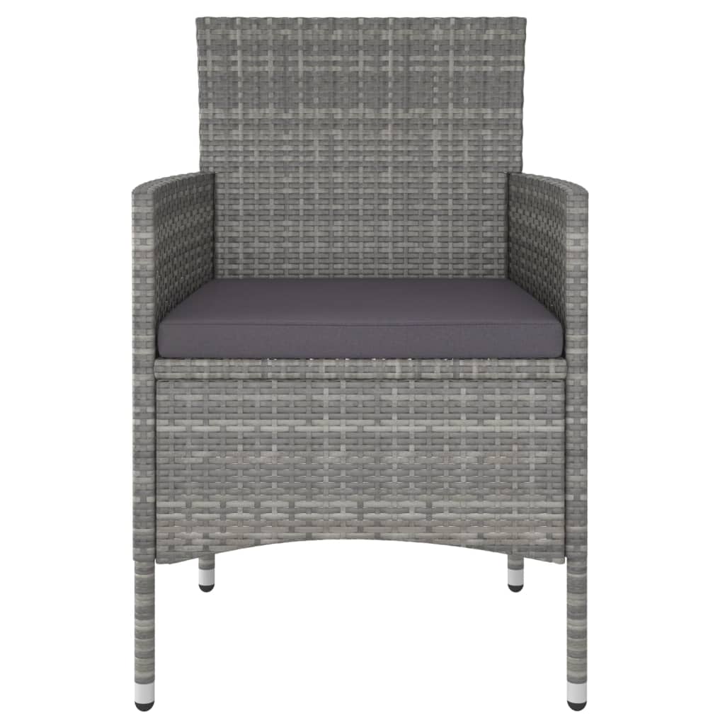 3-delige Tuinset poly rattan grijs is nu te koop bij PeponiXL, paradijselijk wonen!