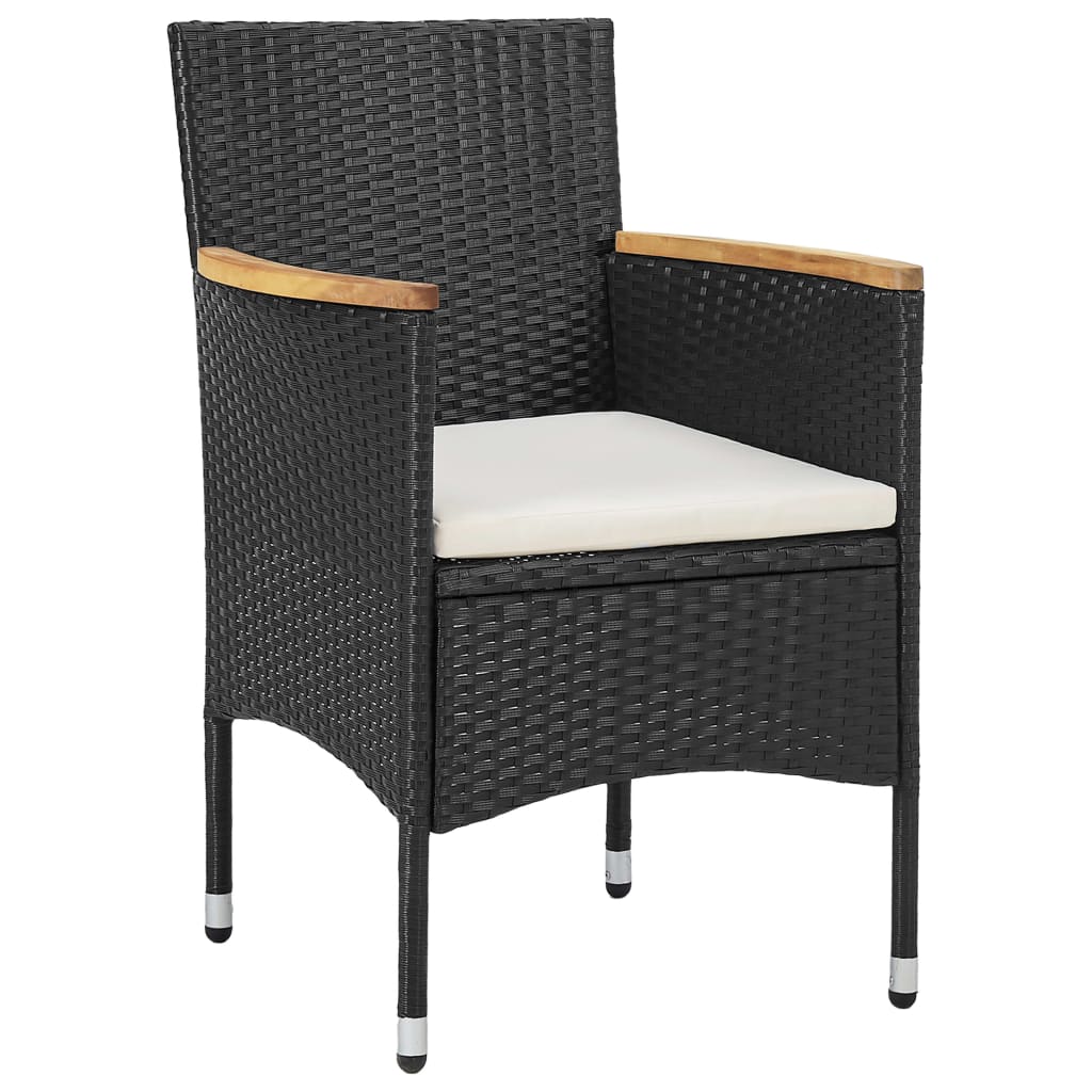 3-delige Tuinset poly rattan zwart is nu te koop bij PeponiXL, paradijselijk wonen!