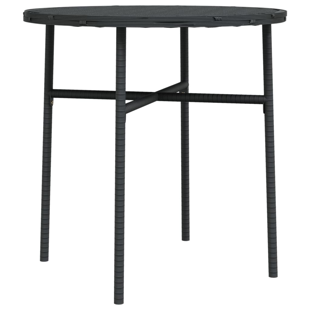 3-delige Tuinset poly rattan zwart is nu te koop bij PeponiXL, paradijselijk wonen!