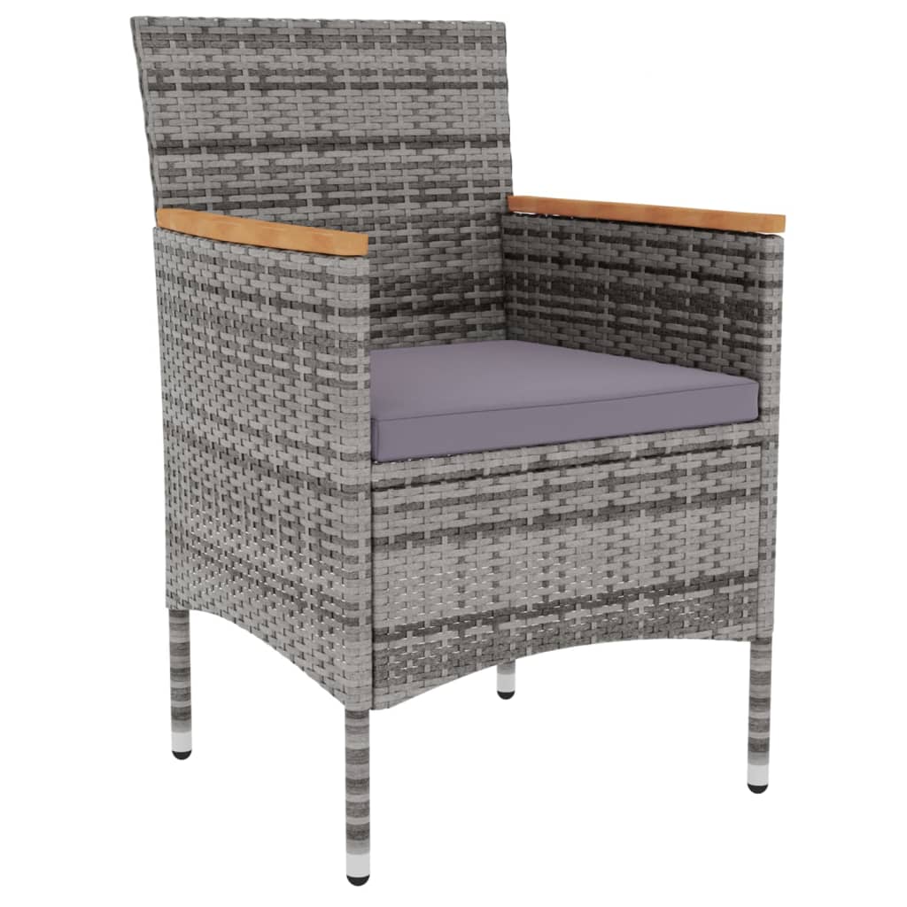 3-delige Tuinset poly rattan grijs is nu te koop bij PeponiXL, paradijselijk wonen!