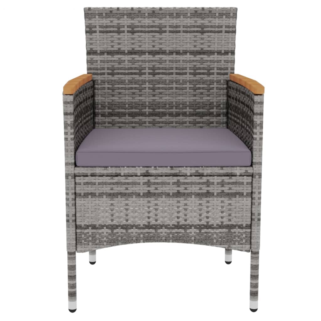 3-delige Tuinset poly rattan grijs is nu te koop bij PeponiXL, paradijselijk wonen!