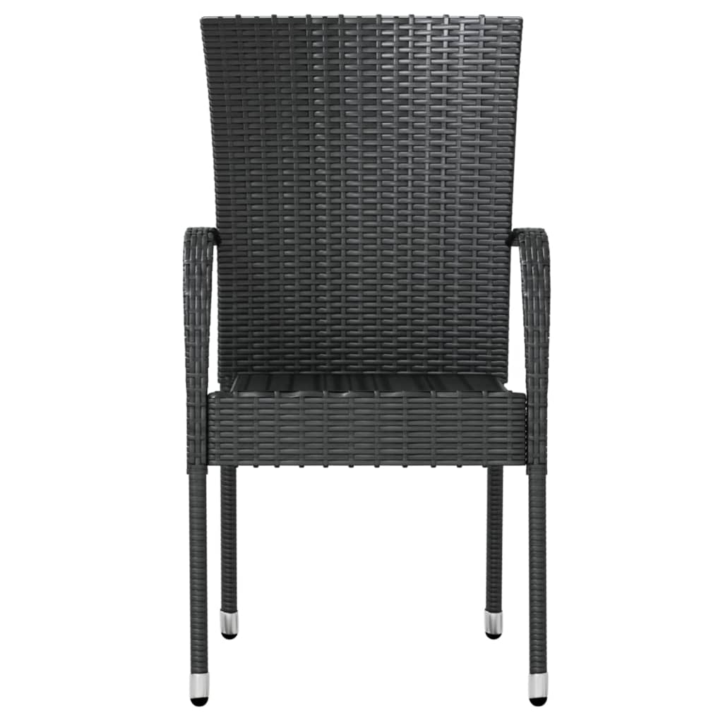 3-delige Tuinset poly rattan zwart is nu te koop bij PeponiXL, paradijselijk wonen!