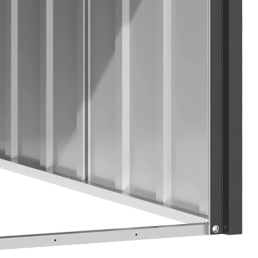 Hondenhok 116,5x103x81,5 cm gegalvaniseerd staal antracietkleur is nu te koop bij PeponiXL, paradijselijk wonen!