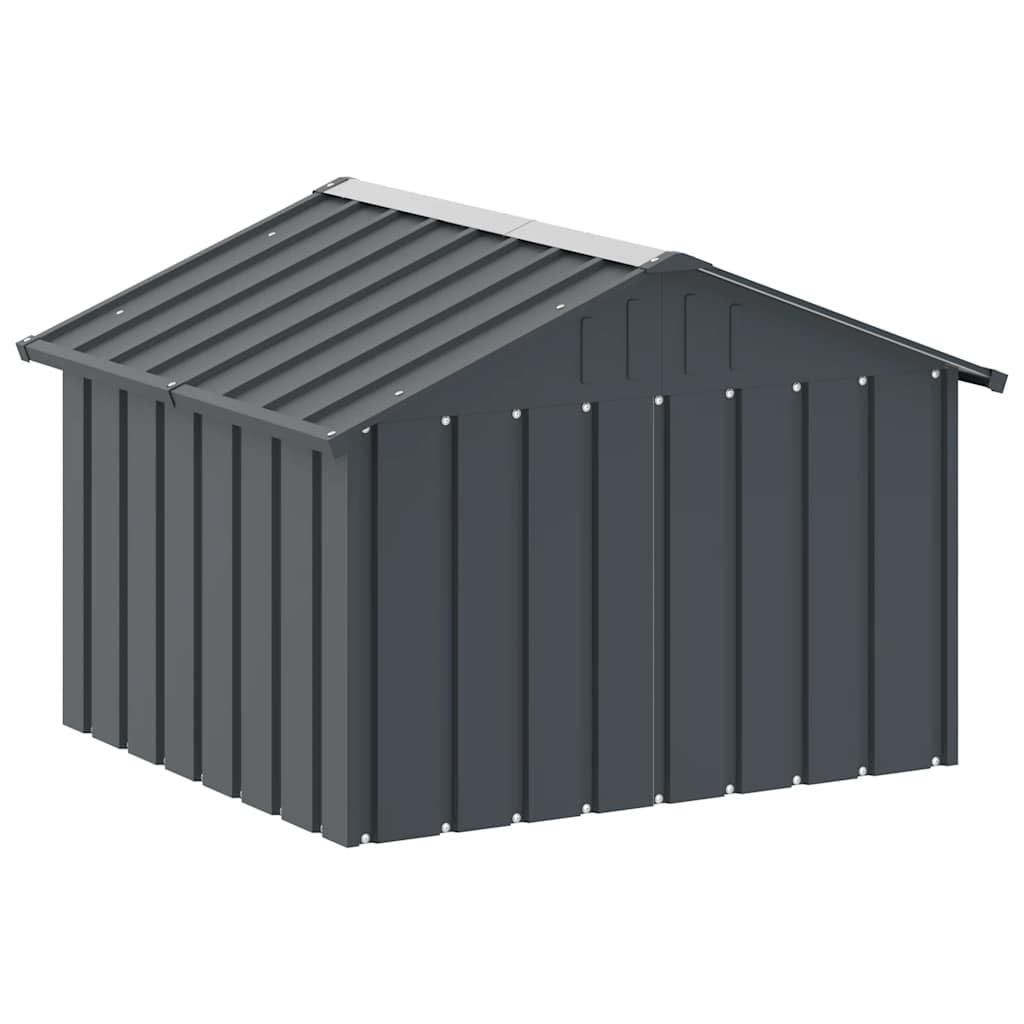 Hondenhok 116,5x103x81,5 cm gegalvaniseerd staal antracietkleur is nu te koop bij PeponiXL, paradijselijk wonen!
