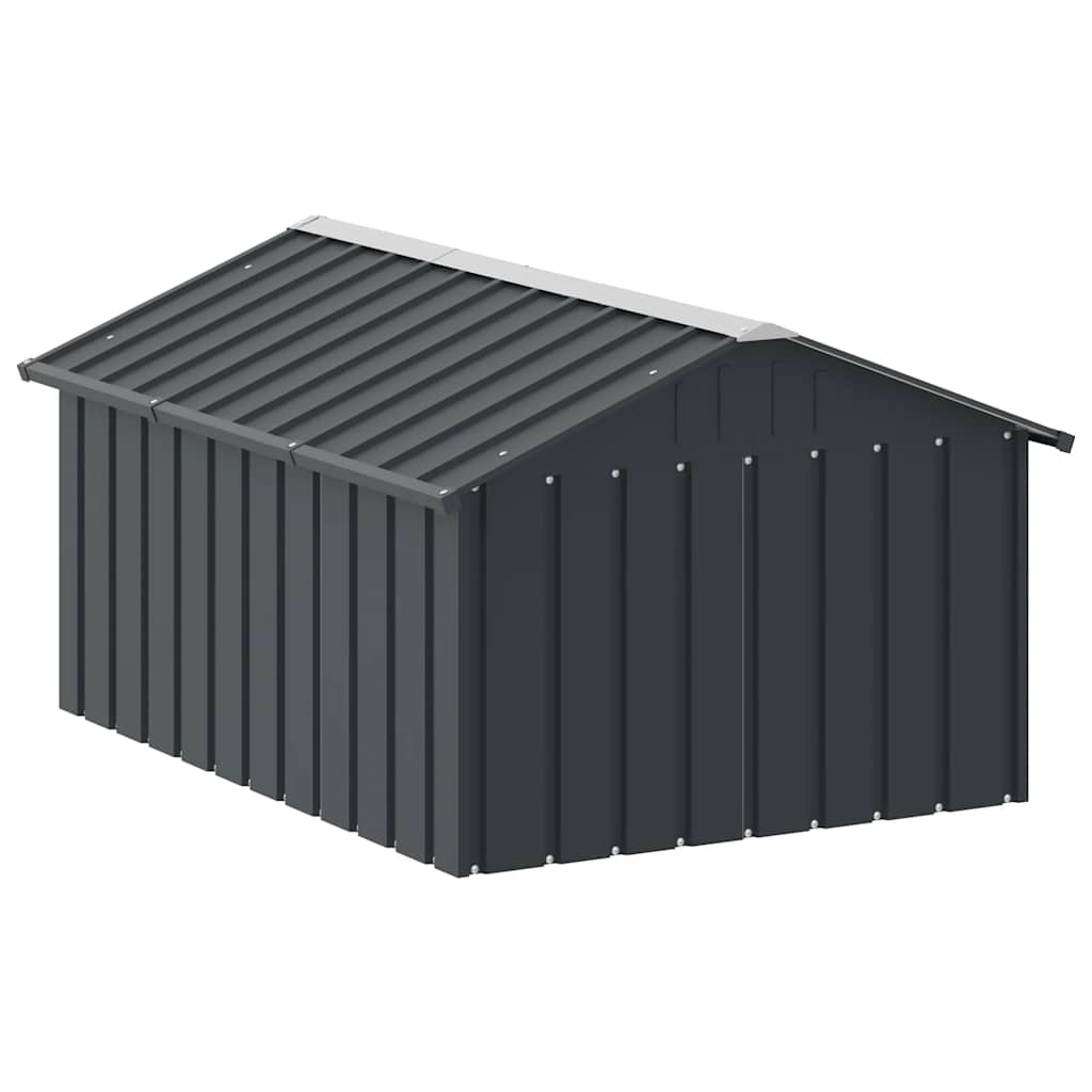 Hondenhok 116,5x153x81,5 cm gegalvaniseerd staal antracietkleur is nu te koop bij PeponiXL, paradijselijk wonen!