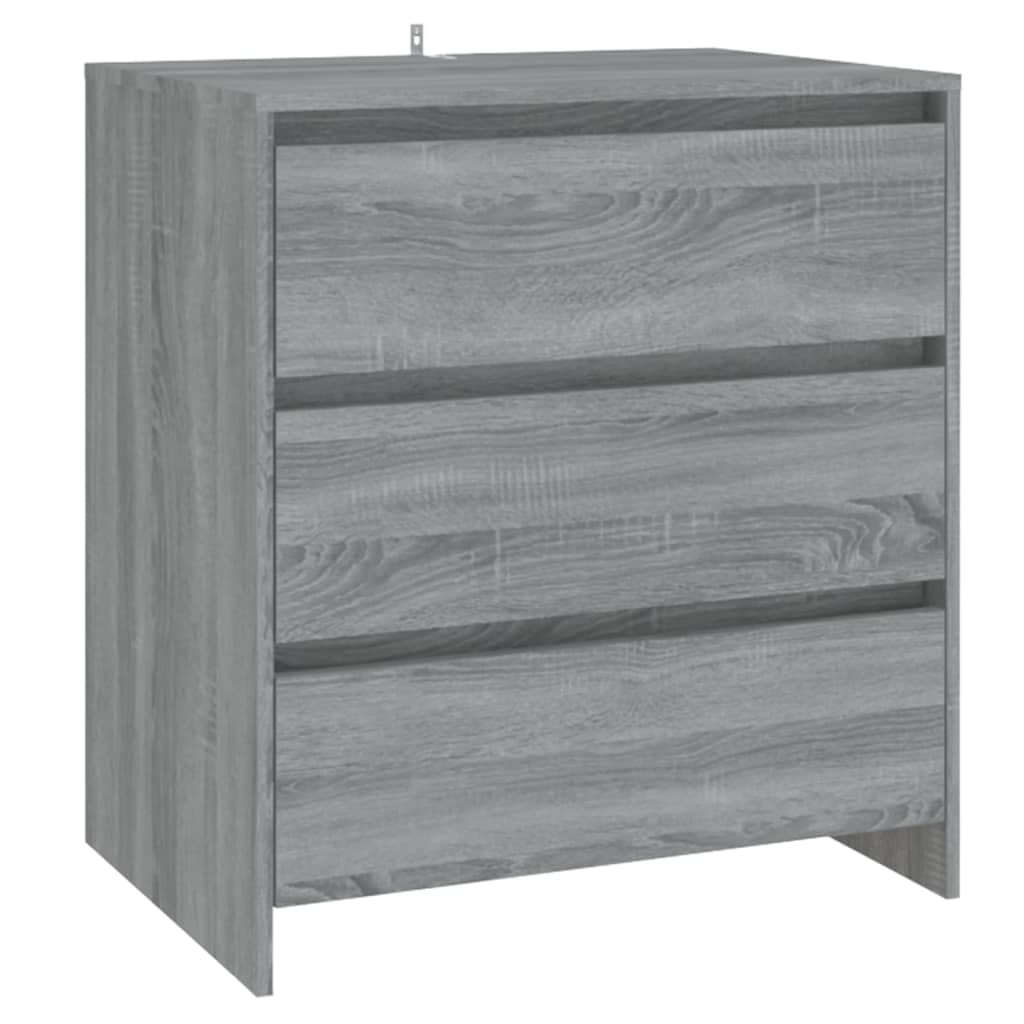 2 st Dressoirs bewerkt hout grijs sonoma eikenkleurig is nu te koop bij PeponiXL, paradijselijk wonen!
