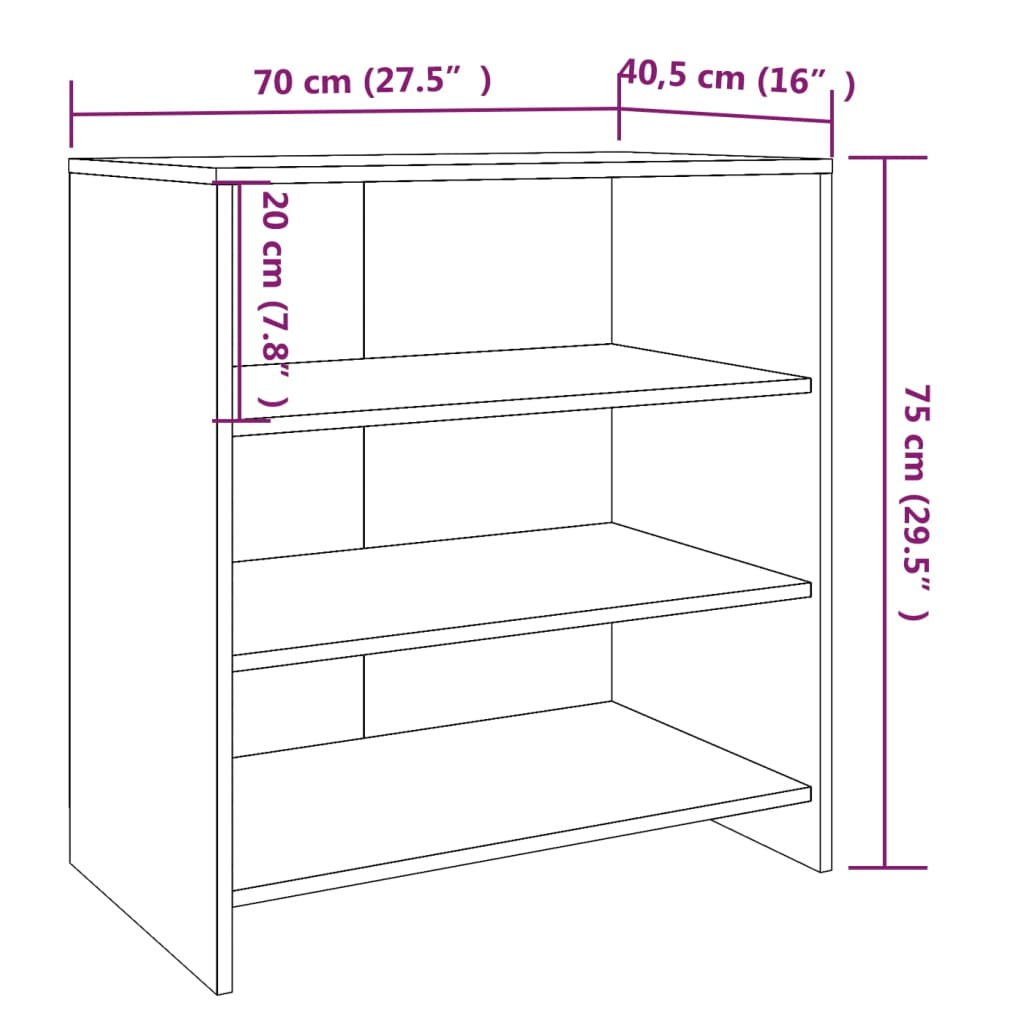 3 st Dressoirs bewerkt hout gerookt eikenkleurig is nu te koop bij PeponiXL, paradijselijk wonen!