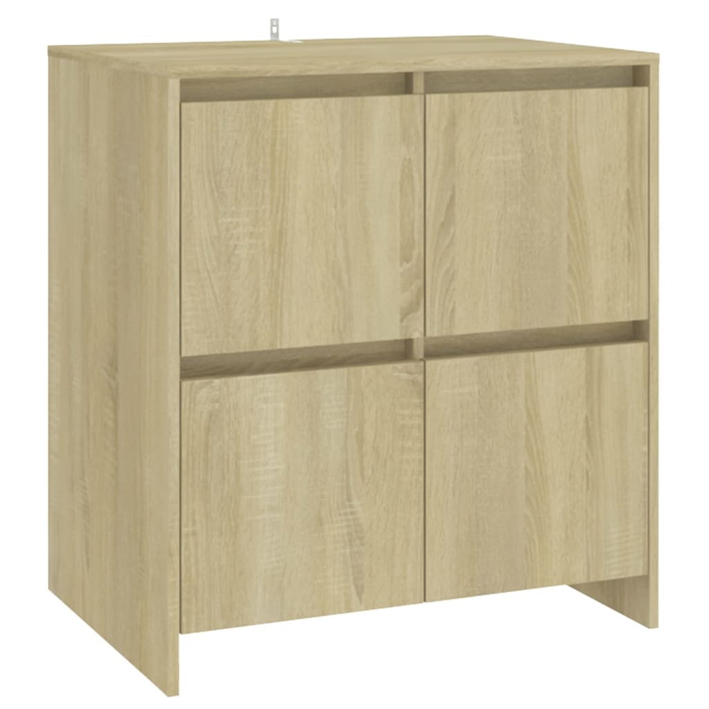 2 st Dressoirs bewerkt hout sonoma eikenkleurig is nu te koop bij PeponiXL, paradijselijk wonen!