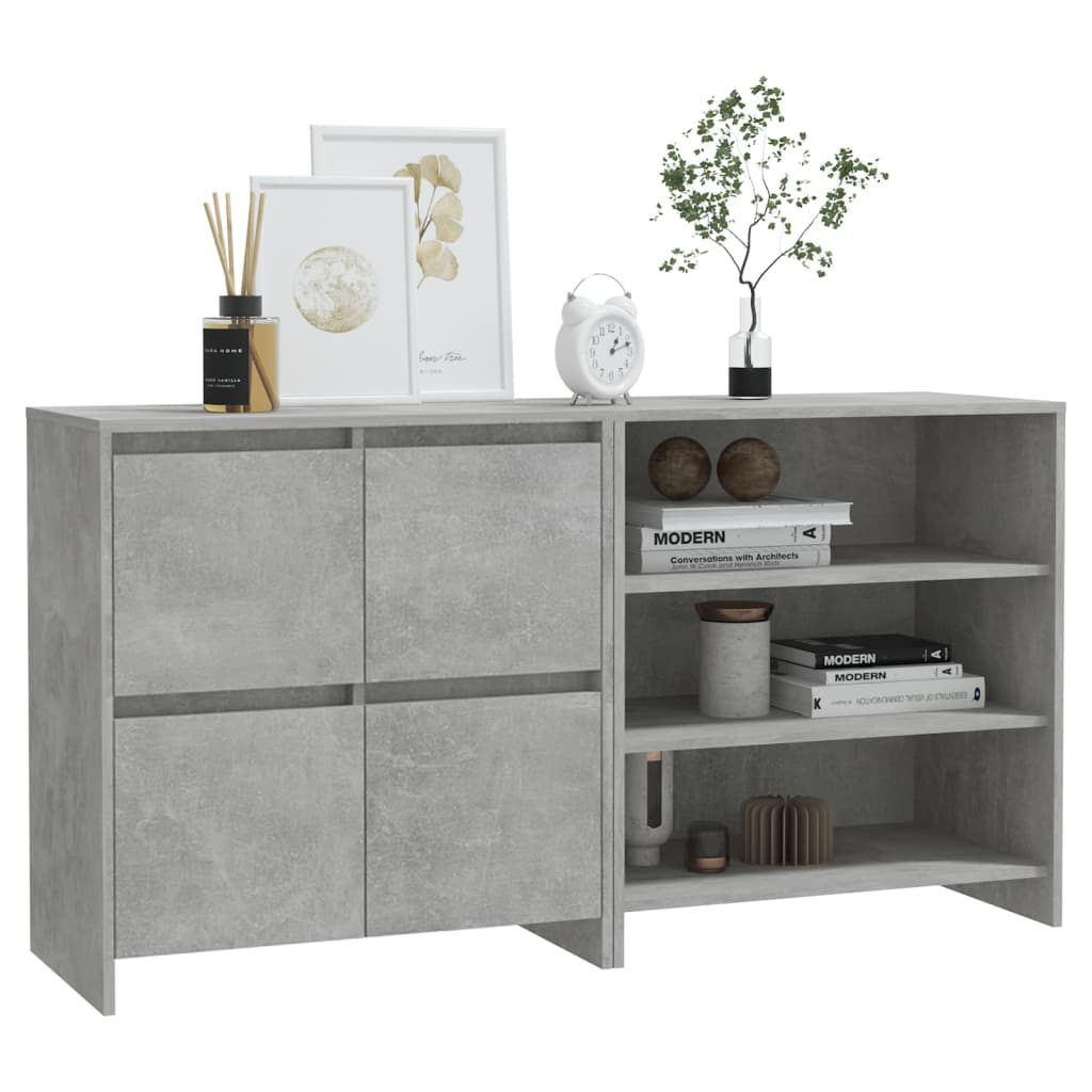 2 st Dressoirs bewerkt hout betongrijs is nu te koop bij PeponiXL, paradijselijk wonen!