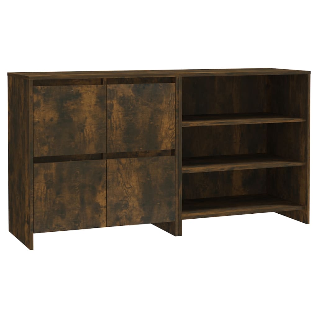 2 st Dressoirs bewerkt hout gerookt eikenkleurig is nu te koop bij PeponiXL, paradijselijk wonen!