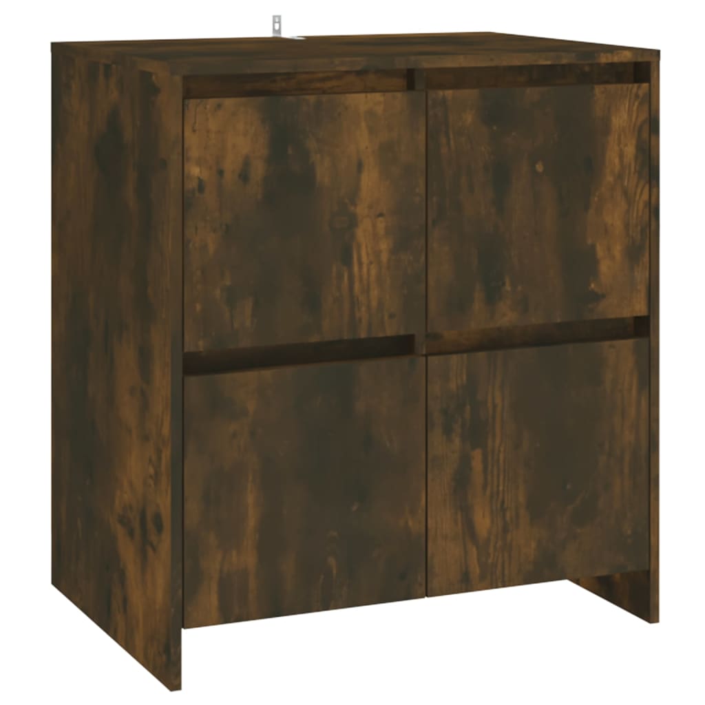 2 st Dressoirs bewerkt hout gerookt eikenkleurig is nu te koop bij PeponiXL, paradijselijk wonen!