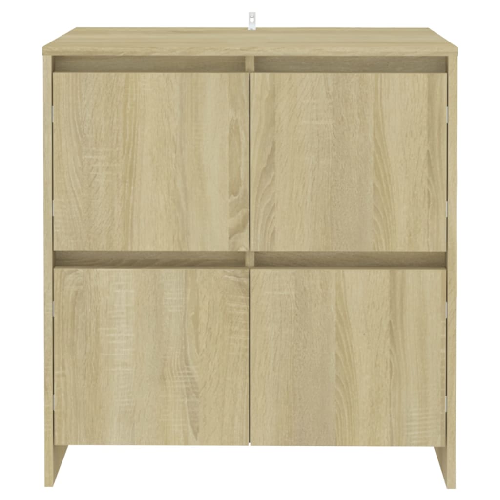 Dressoirs 2 st 70x41x75 cm bewerkt hout sonoma eikenkleurig is nu te koop bij PeponiXL, paradijselijk wonen!