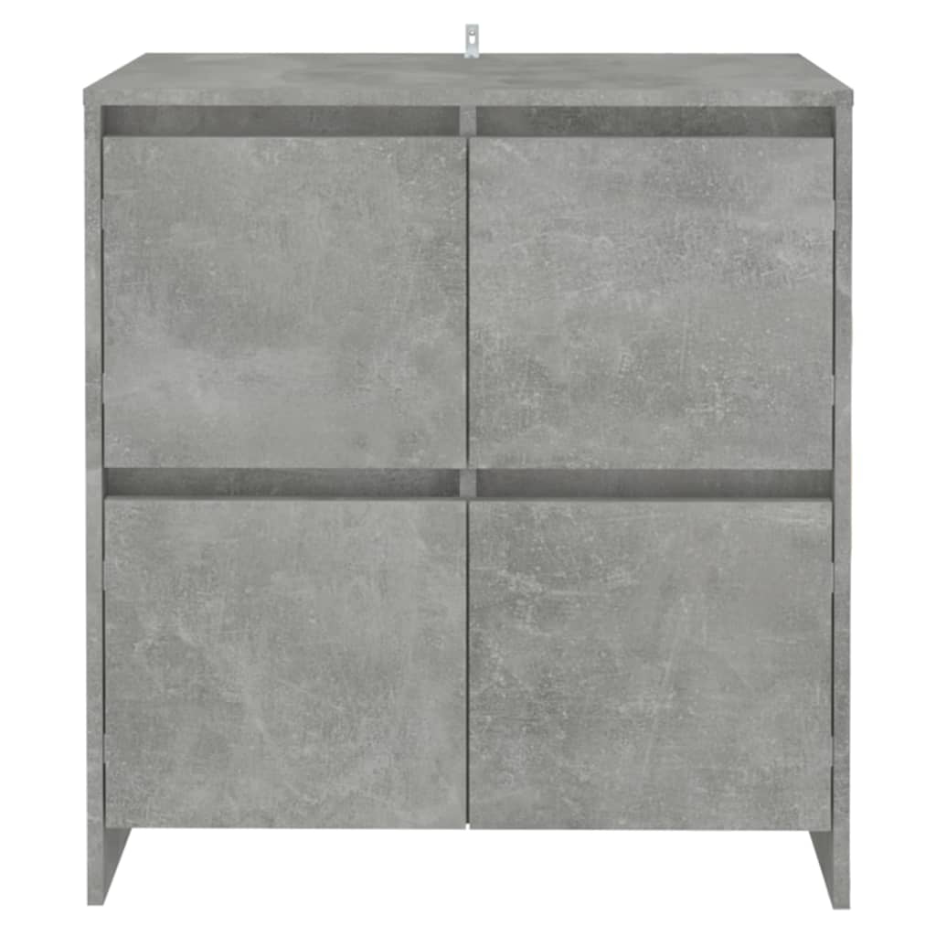 Dressoirs 2 st 70x41x75 cm bewerkt hout betongrijs is nu te koop bij PeponiXL, paradijselijk wonen!