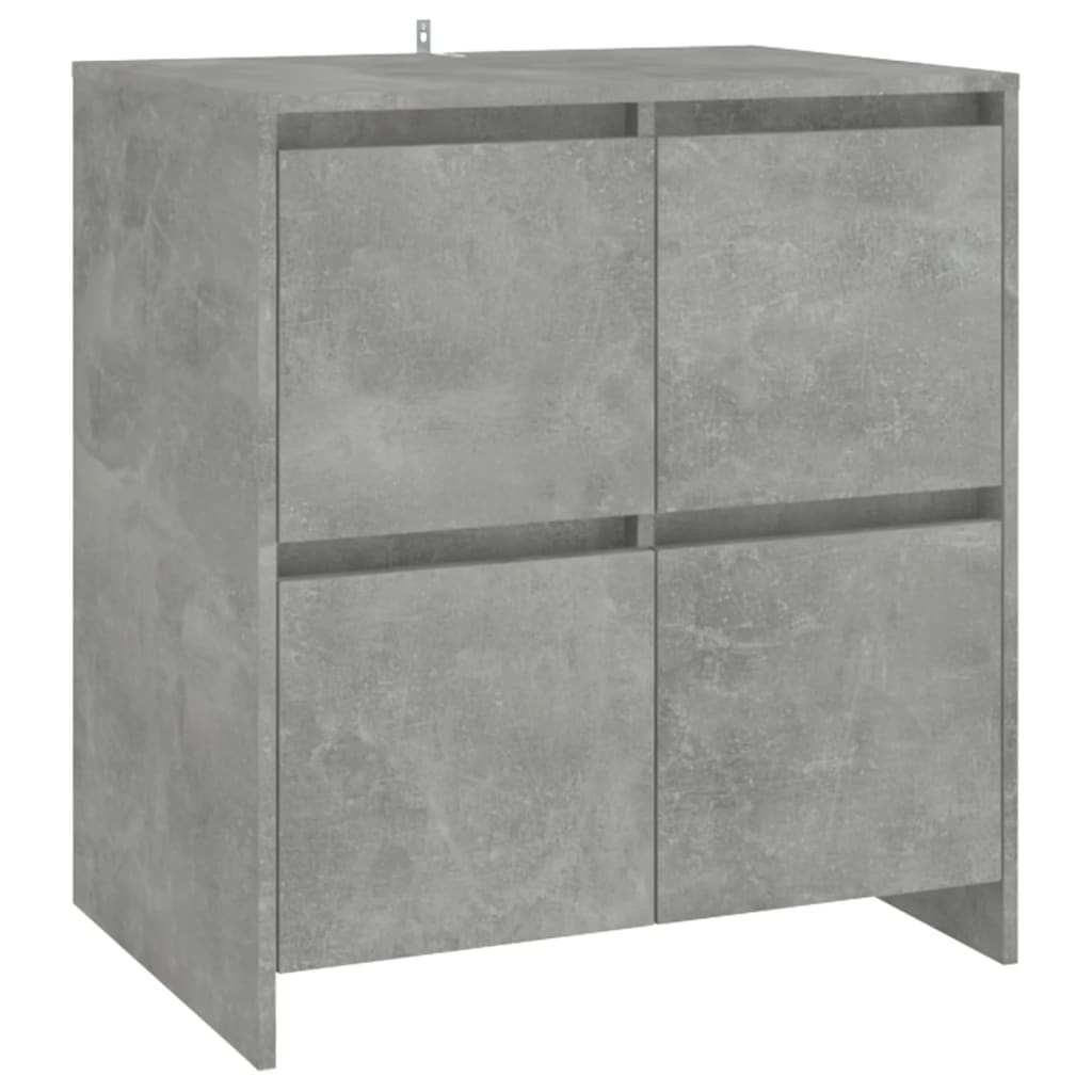 Dressoirs 2 st 70x41x75 cm bewerkt hout betongrijs is nu te koop bij PeponiXL, paradijselijk wonen!