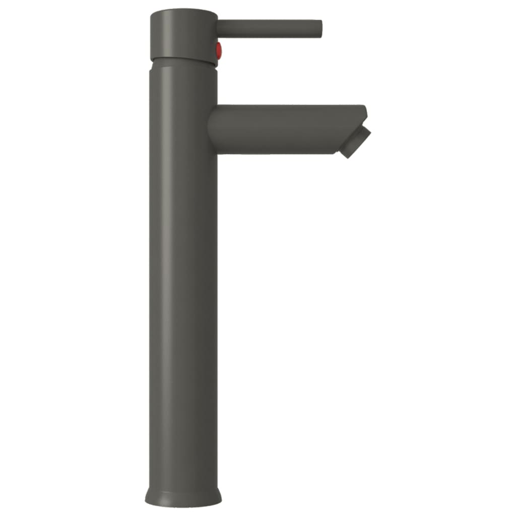 Wastafel met kraan en pop-up afvoer gehard glas bruin is nu te koop bij PeponiXL, paradijselijk wonen!