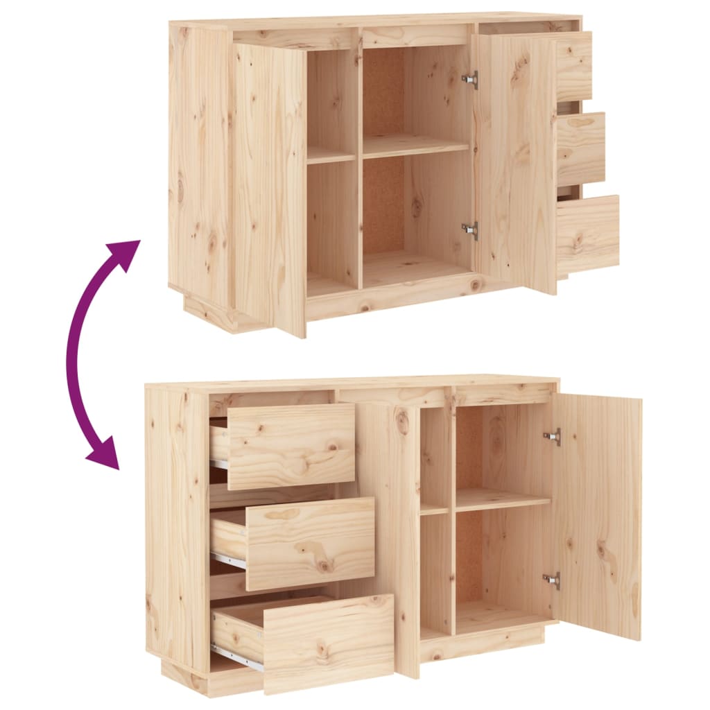Dressoir 111x34x75 cm massief grenenhout is nu te koop bij PeponiXL, paradijselijk wonen!