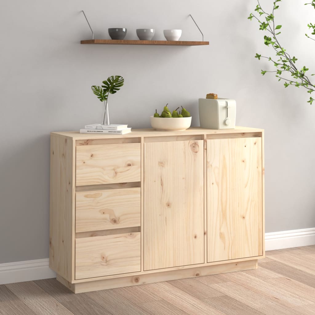 Dressoir 111x34x75 cm massief grenenhout is nu te koop bij PeponiXL, paradijselijk wonen!