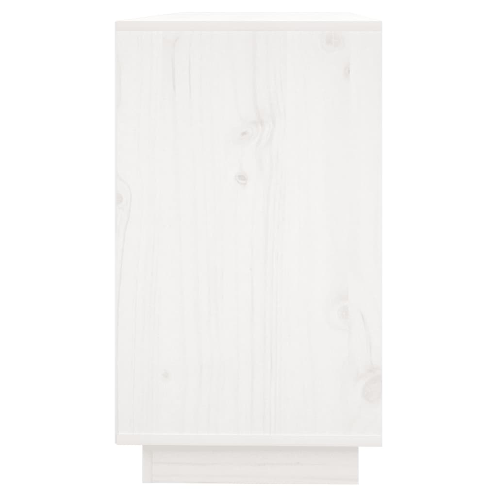 Dressoir 111x34x60 cm massief grenenhout wit is nu te koop bij PeponiXL, paradijselijk wonen!