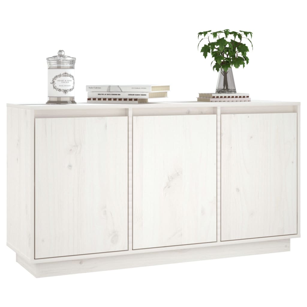 Dressoir 111x34x60 cm massief grenenhout wit is nu te koop bij PeponiXL, paradijselijk wonen!
