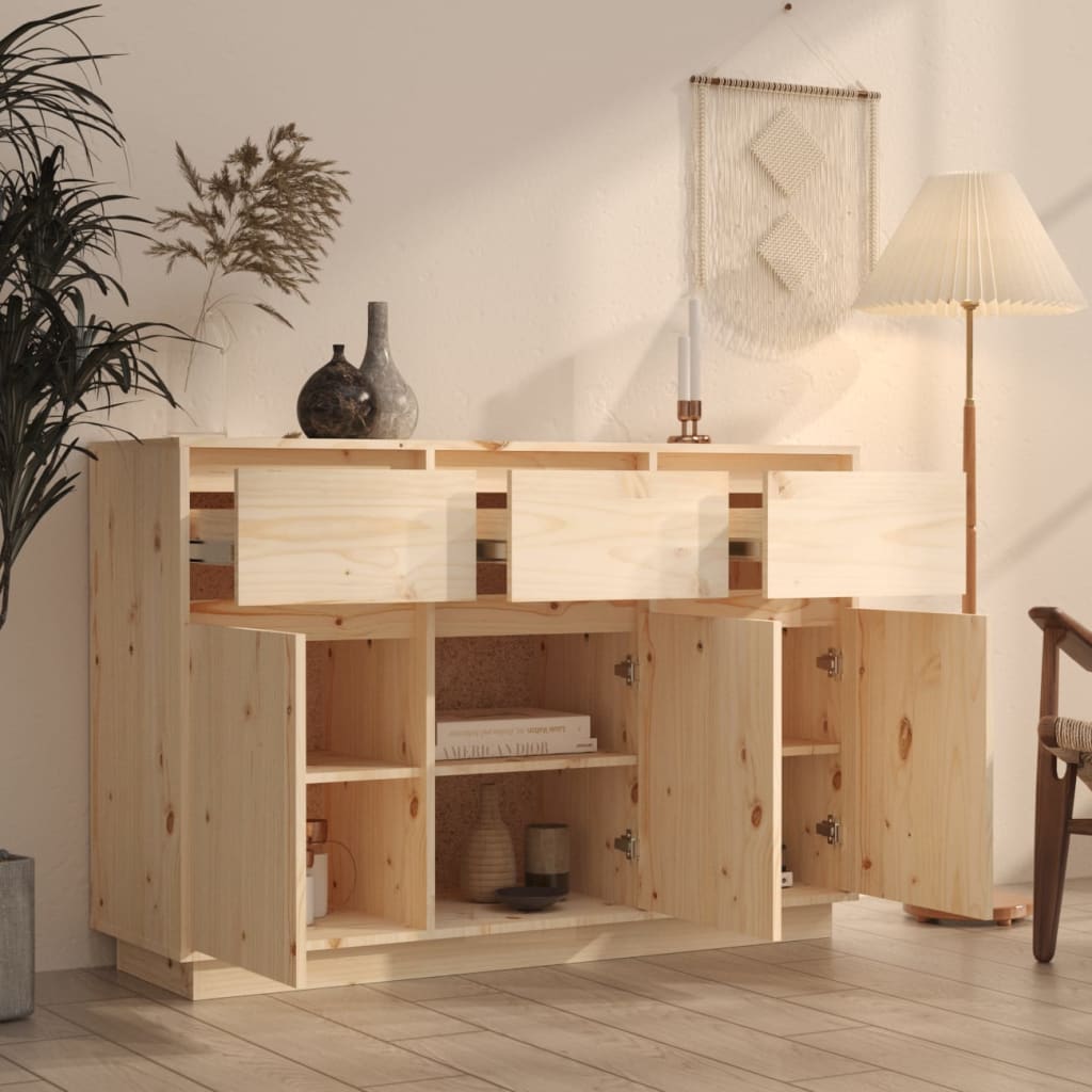 Dressoir 110x34x75 cm massief grenenhout is nu te koop bij PeponiXL, paradijselijk wonen!