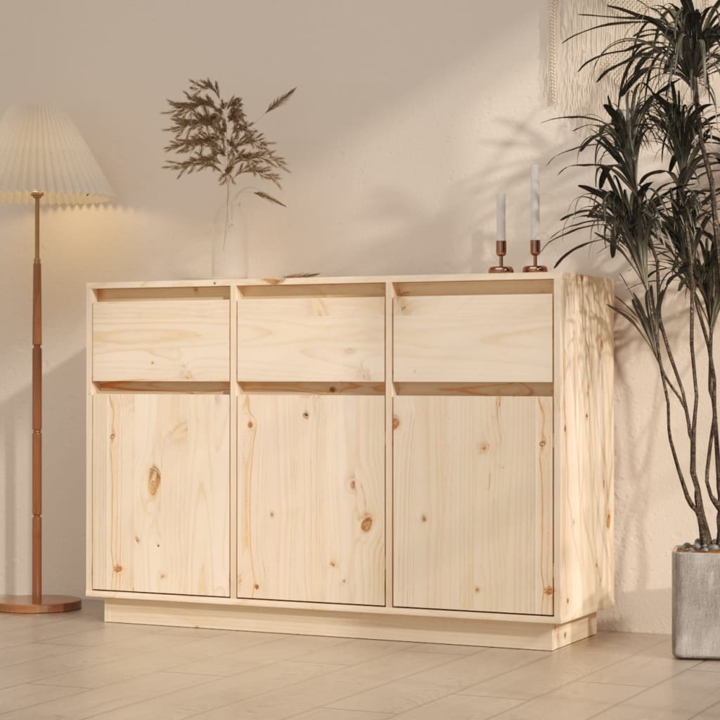 Dressoir 110x34x75 cm massief grenenhout is nu te koop bij PeponiXL, paradijselijk wonen!