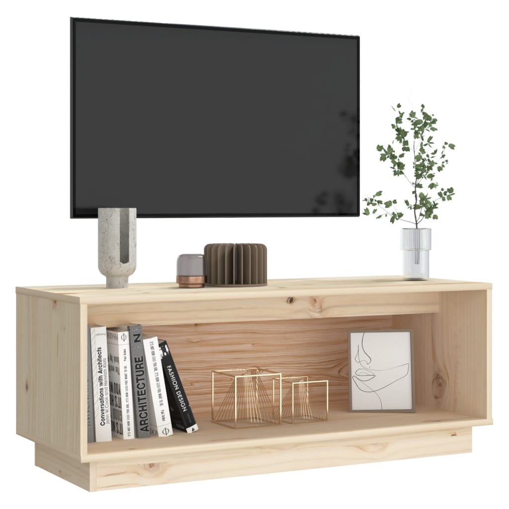 Tv-meubel 90x35x35 cm massief grenenhout is nu te koop bij PeponiXL, paradijselijk wonen!
