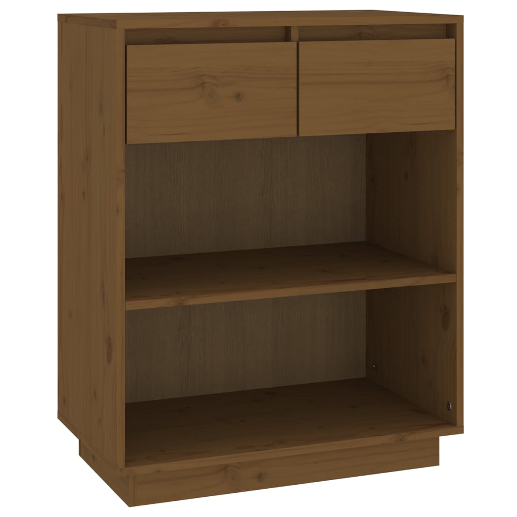 Wandkast 60x34x75 cm massief grenenhout honingbruin is nu te koop bij PeponiXL, paradijselijk wonen!