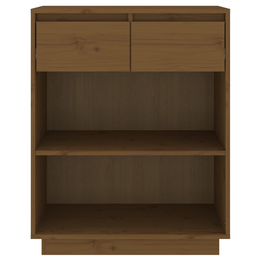Wandkast 60x34x75 cm massief grenenhout honingbruin is nu te koop bij PeponiXL, paradijselijk wonen!