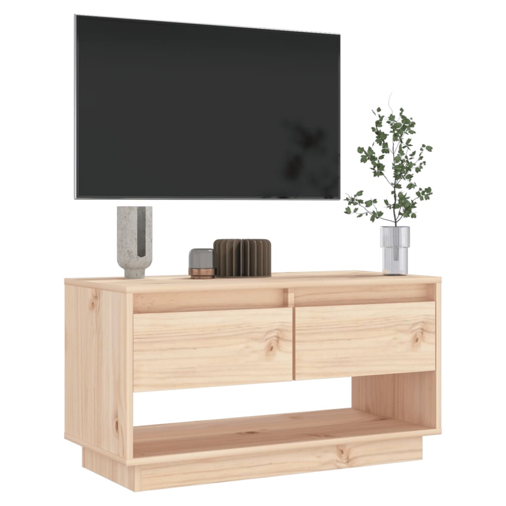 Tv-meubel 74x34x40 cm massief grenenhout is nu te koop bij PeponiXL, paradijselijk wonen!