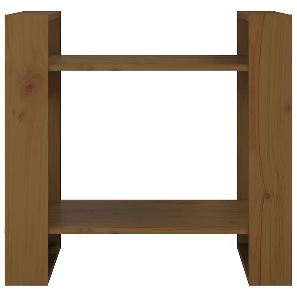 Boekenkast/kamerscherm 60x35x57 cm massief hout honingbruin is nu te koop bij PeponiXL, paradijselijk wonen!